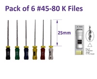 Pack of 6 K Files 45-80