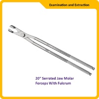 Serrated Jaw Molar Forceps With Fulcrum 20