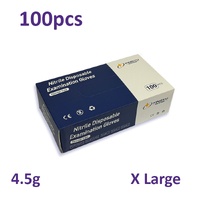 4.5g Disposable Nitrile Examination Gloves (X-Large)