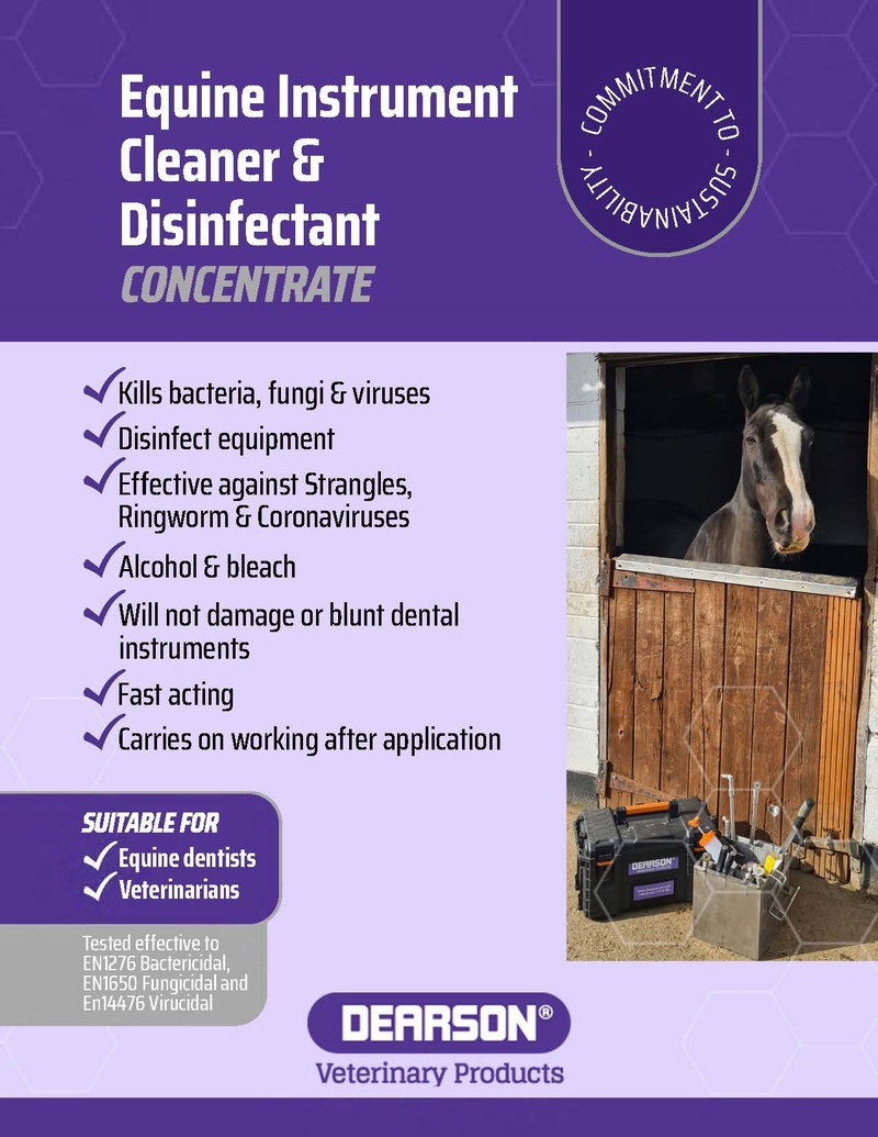 Equine Instrument Cleaner and Disinfectant | Dearson Veterinary Products