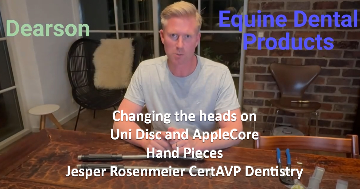 Changing the heads on Uni Disc and AppleCore hand pieces